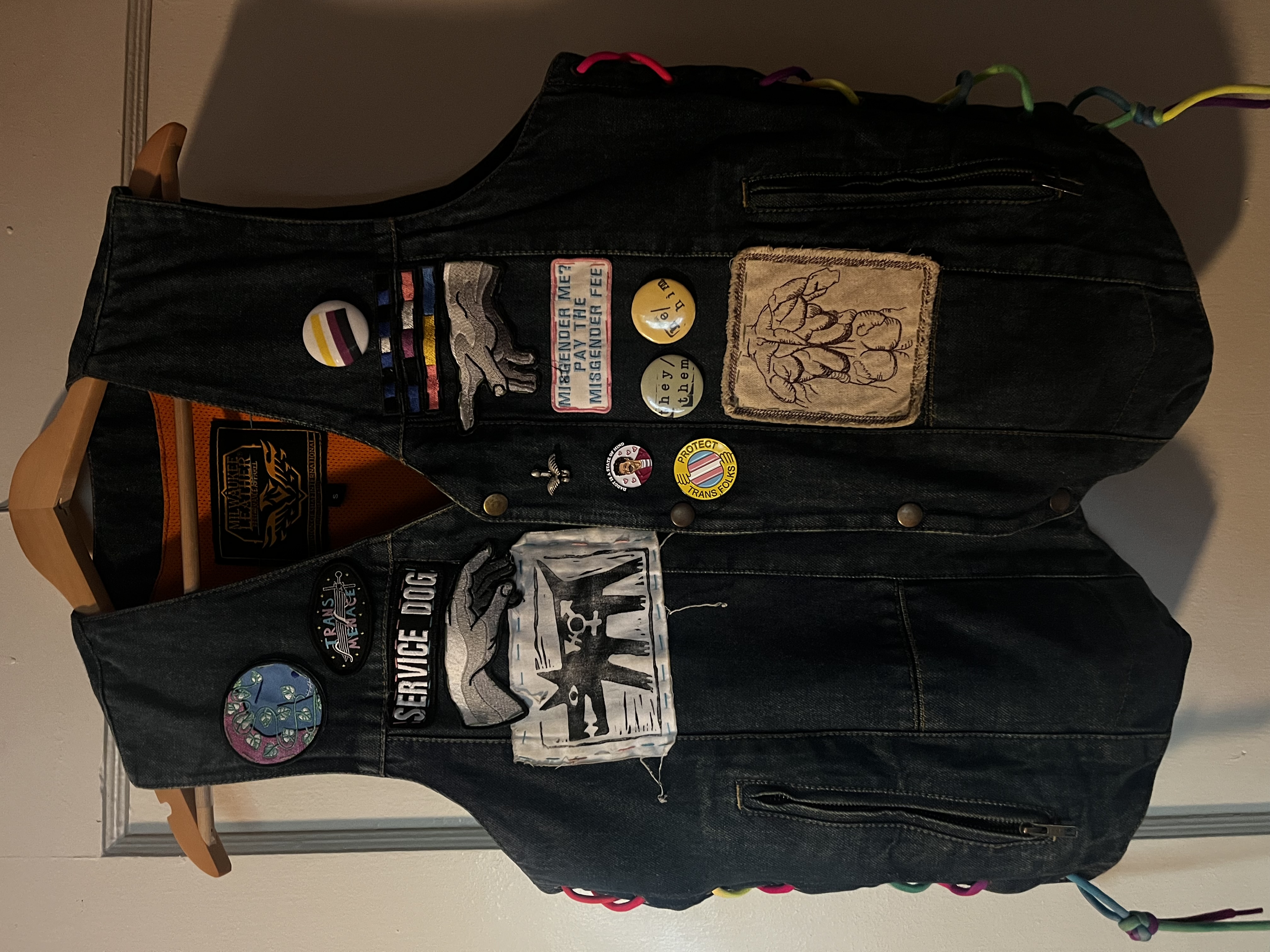Thrifted vest